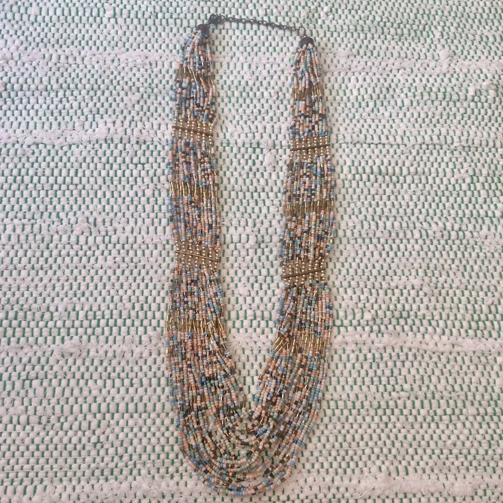 Beaded Statement Necklace - Picture 2 of 5